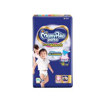 MamyPoko Pants Extra Absorb Diaper (XXL, 15-25 kg)